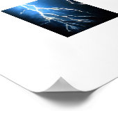 Blitze über den Horizont Poster (Ecke)