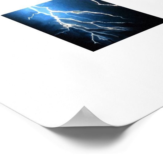 Blitze über den Horizont Poster (Ecke)