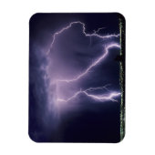 Blitze über Salt Lake Valley, Utah. Magnet (Vertikal)