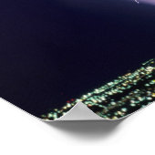 Blitze über Salt Lake Valley, Utah. Poster (Ecke)