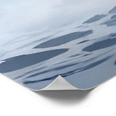 Blitze und Ozean Poster (Ecke)