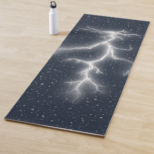 Blitze und Regentropfen Yogamatte