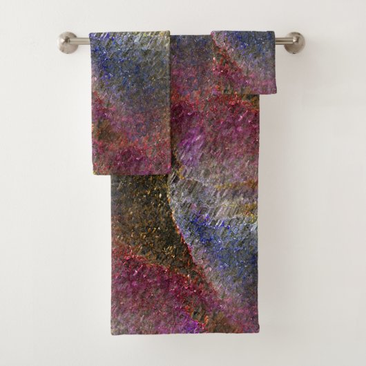 Blitze und rustikale geschmolzene Spritzgüsse aus Badhandtuch Set (Insitu)