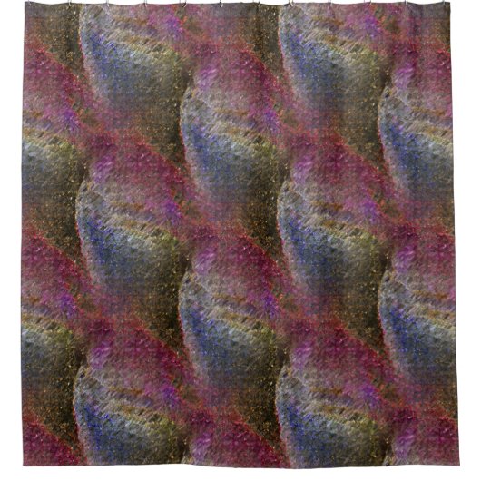 Blitze und rustikale geschmolzene Spritzgüsse aus Duschvorhang (Vorderseite)