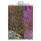 Blitze und rustikale geschmolzene Spritzgüsse aus Flachmann (Rückseite)