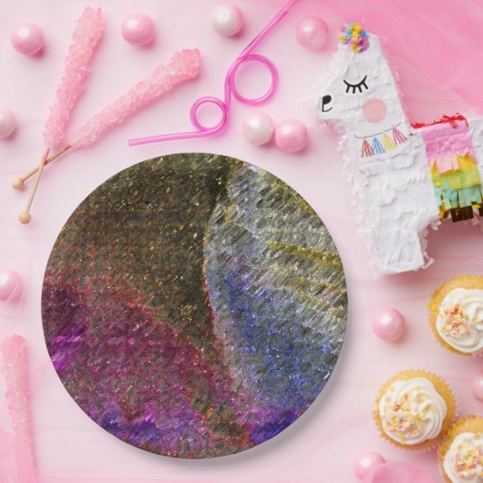 Blitze und rustikale geschmolzene Spritzgüsse aus Pappteller (Party)