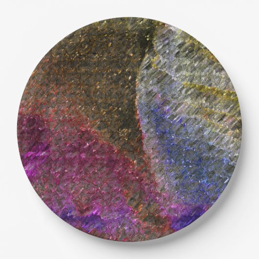 Blitze und rustikale geschmolzene Spritzgüsse aus Pappteller (Vorderseite)