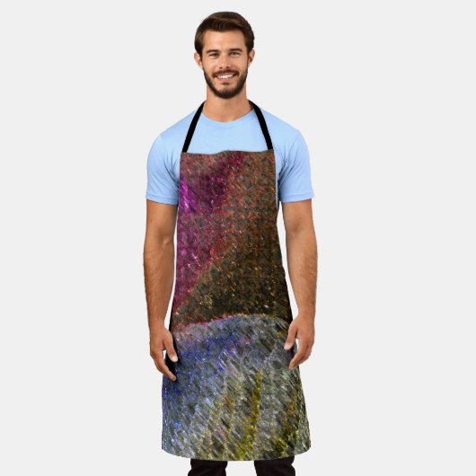 Blitze und rustikale geschmolzene Spritzgüsse aus  Schürze (Getragen)