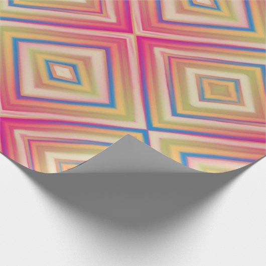 Blitze von Pinks alternatives Diamantmuster Geschenkpapier (Ecke)