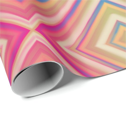 Blitze von Pinks alternatives Diamantmuster Geschenkpapier (Rolleneckpunkt)