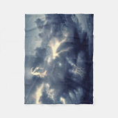 Blitze während des Gewitters Fleecedecke (Vorderseite)