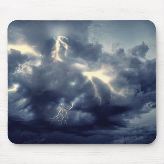Blitze während des Gewitters Mousepad (Vorne)