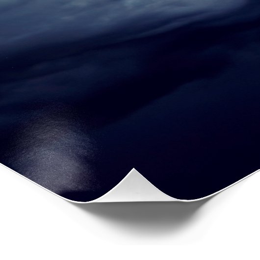 Blitze während des Gewitters Poster (Ecke)