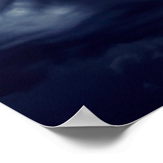 Blitze während des Gewitters Poster (Ecke)