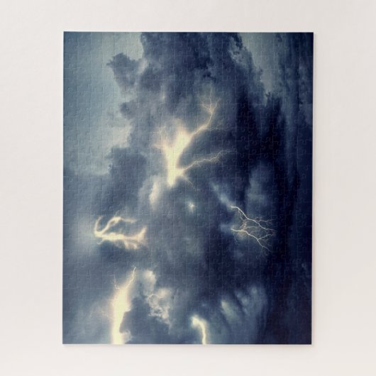 Blitze während des Gewitters Puzzle (Vertikal)