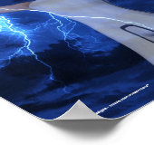 Blitze - Zeitplanausdruck Poster (Ecke)