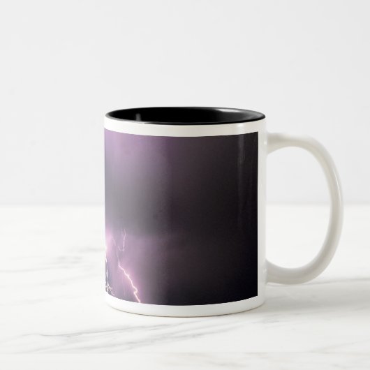Blitze. Zweifarbige Tasse (Rechts)