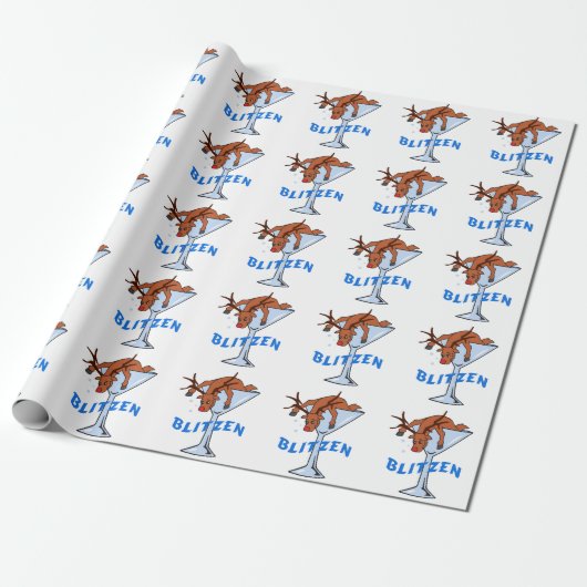 Blitzen Geschenkpapier (Ungerollt)