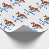 Blitzen Geschenkpapier (Ecke)