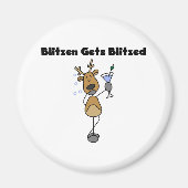 Blitzen Gets Blitzed Magnet (Vorne)