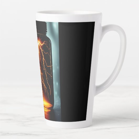 Blitzen in einer kleinen digitalen Kunst Milchtasse (Rechts)