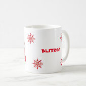 Blitzen - Mugs (The Reindeers) Kaffeetasse (VorderseiteRechts)