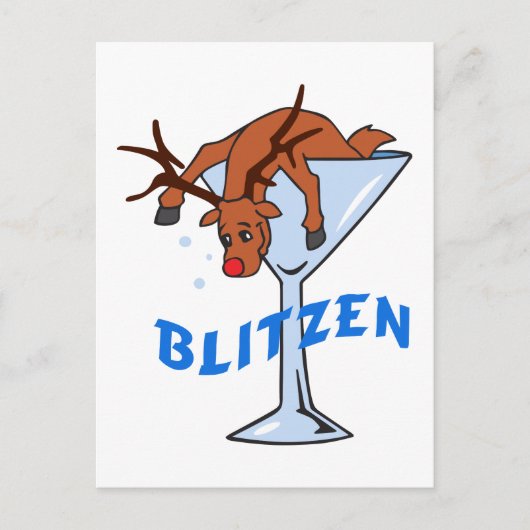 Blitzen Postkarte (Vorderseite)