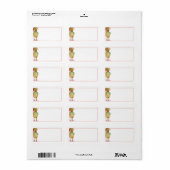 BLITZEN REINDEER-Adressmarken Adressaufkleber (Vorne)