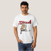 Blitzen Reindeer ist Blitzed Christmas T - Shirt (Vorne ganz)