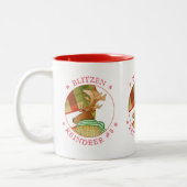 BLITZEN REINDEER Red Two-Tone Tasse (Links)