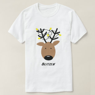 Blitzen Reindeer T-Shirt