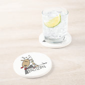 Blitzen Ren-Weihnachtst-shirts und -geschenke Sandstein Untersetzer (Seite)