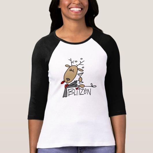 Blitzen Ren-Weihnachtst-shirts und -geschenke T-Shirt (Vorderseite)