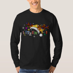Blitzen Theme Xmas Gaminghouse Rentierweihnachtsfe T-Shirt