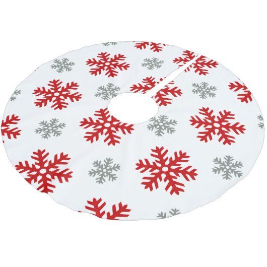 Blitzen Tree Skirt Polyester Weihnachtsbaumdecke (Schrägansicht)
