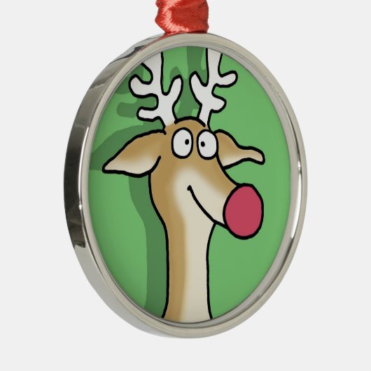 BLITZEN von Sandra Boynton Silbernes Ornament (Rechts)