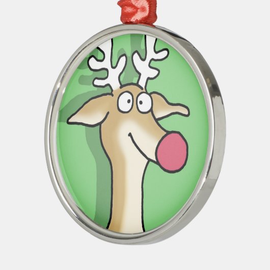 BLITZEN von Sandra Boynton Silbernes Ornament (Links)