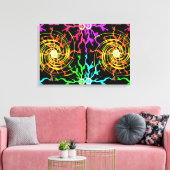 Blitzende Hurrikan-Leinwand Leinwanddruck (Insitu (Wohnzimmer))