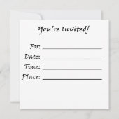 Blitzende männliche Kampfkunst Einladung in Silber (Rückseite)