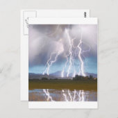 Blitzende, markante Langlaufspitzen 4C. Postkarte (Vorne/Hinten)