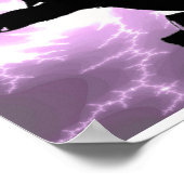 Blitzende Mauergrenzen für Kampfkunst Poster (Ecke)