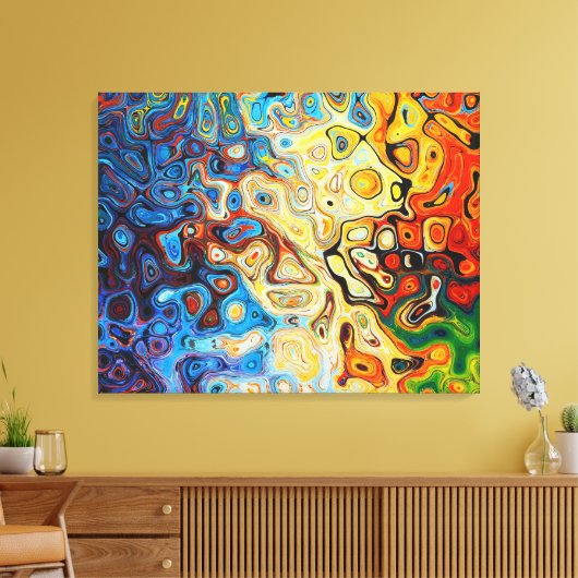 Blitzende Textur Abstrakt Moderne Kunst Canvas dru Leinwanddruck (Insitu (Wohnzimmer))