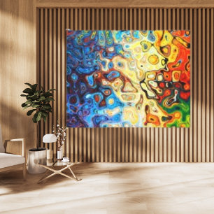 Blitzende Textur Abstrakt Moderne Kunst Canvas dru Leinwanddruck