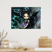 Blitzernder ART PRINT Storm Fairy Poster (Küche)