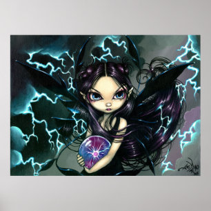 Blitzernder ART PRINT Storm Fairy Poster