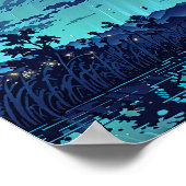 Blitzersee - Illustration Art Art Poster (Ecke)