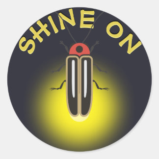 Blitzfehler Firefly "Shine On" Vorlage Runder Aufkleber