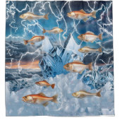 Blitzfisch Duschvorhang (Vorderseite)