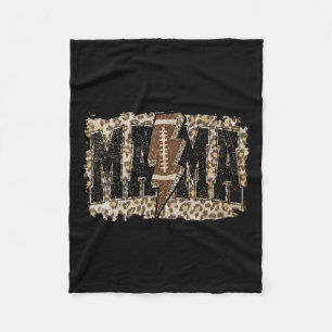 Blitzfußball Mama Leopard Game Day Thanksgiv Fleecedecke