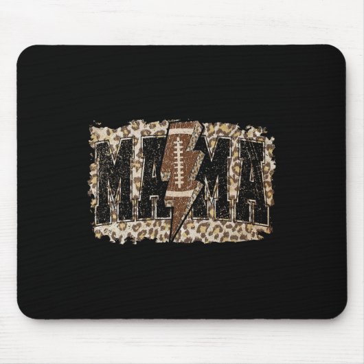 Blitzfußball Mama Leopard Game Day Thanksgiv Mousepad (Vorne)
